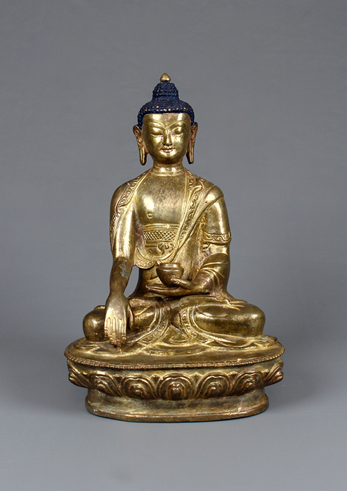 Antique Style Shakyamuni Buddha Statue 8.5"H
