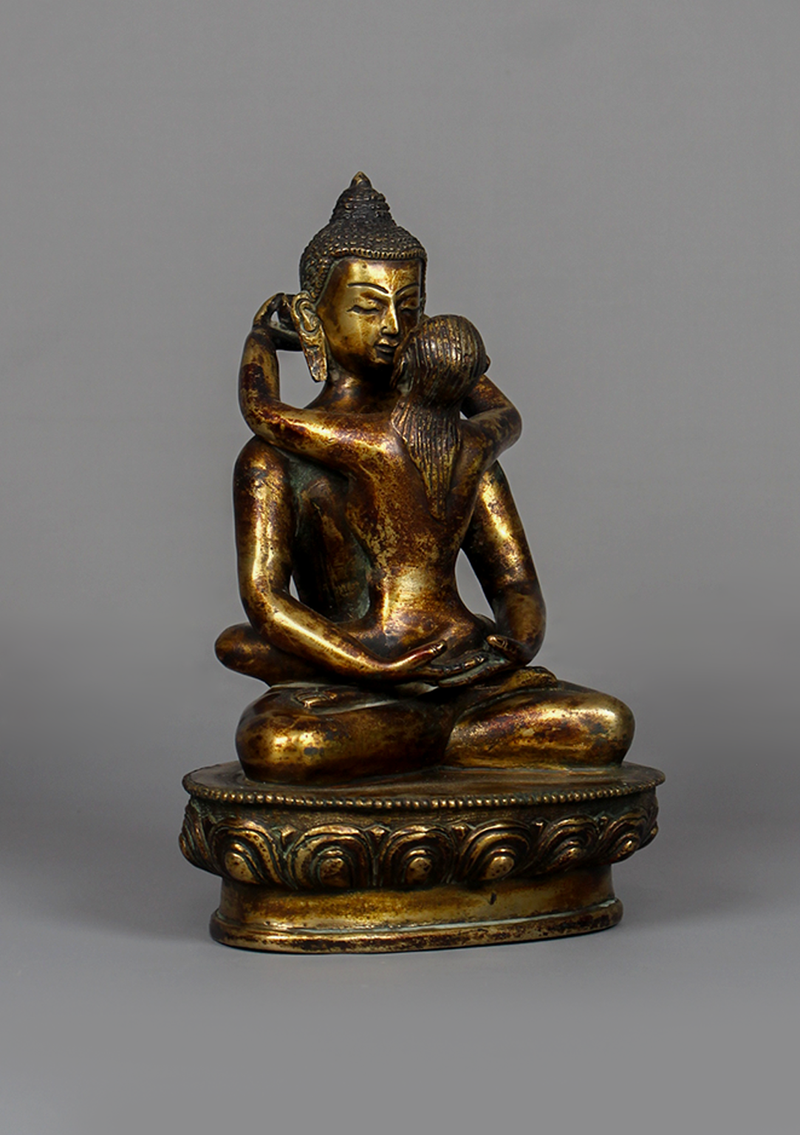 Antique Style Samantabhadra Statue 7.5" H