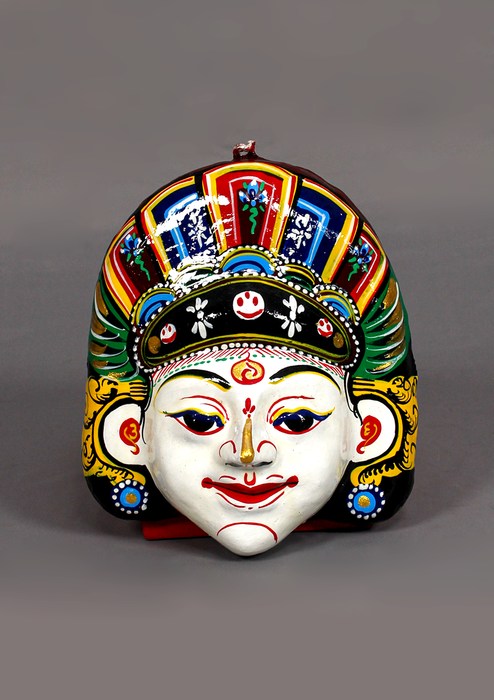 Handpainted Maheshwari Paper Mache Hanging Mask