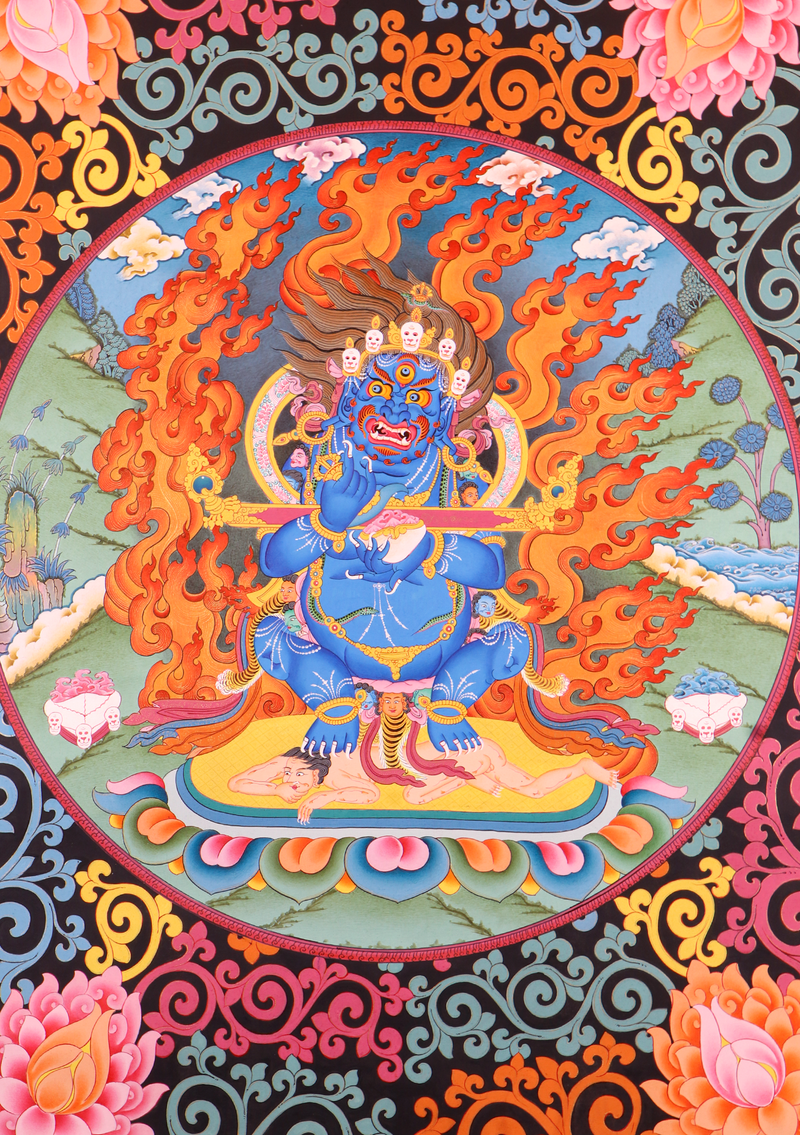 Mahakala Guardian Deity Thankga Painting