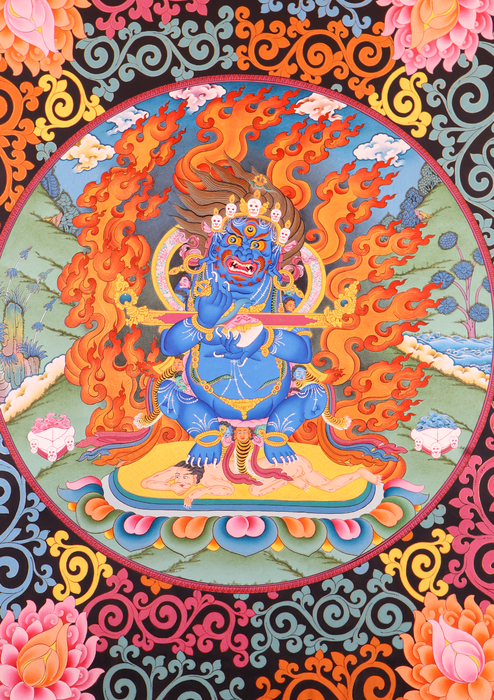 Mahakala Guardian Deity Thankga Painting