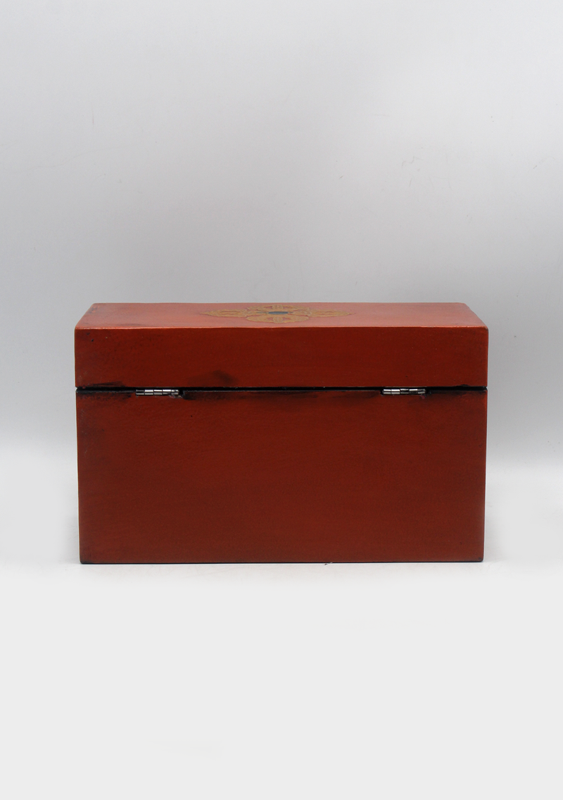 Handpainted Double Dorjee Tibetan Wooden Box