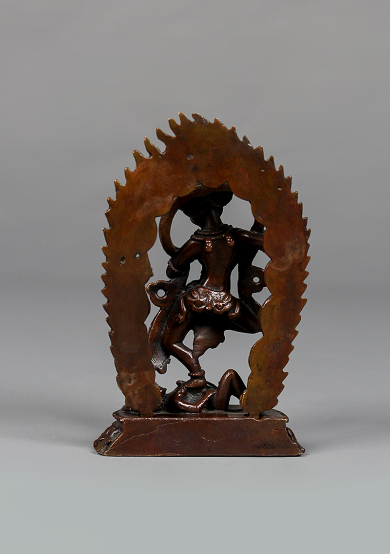 Copper Simhamukha Statue 3.75"
