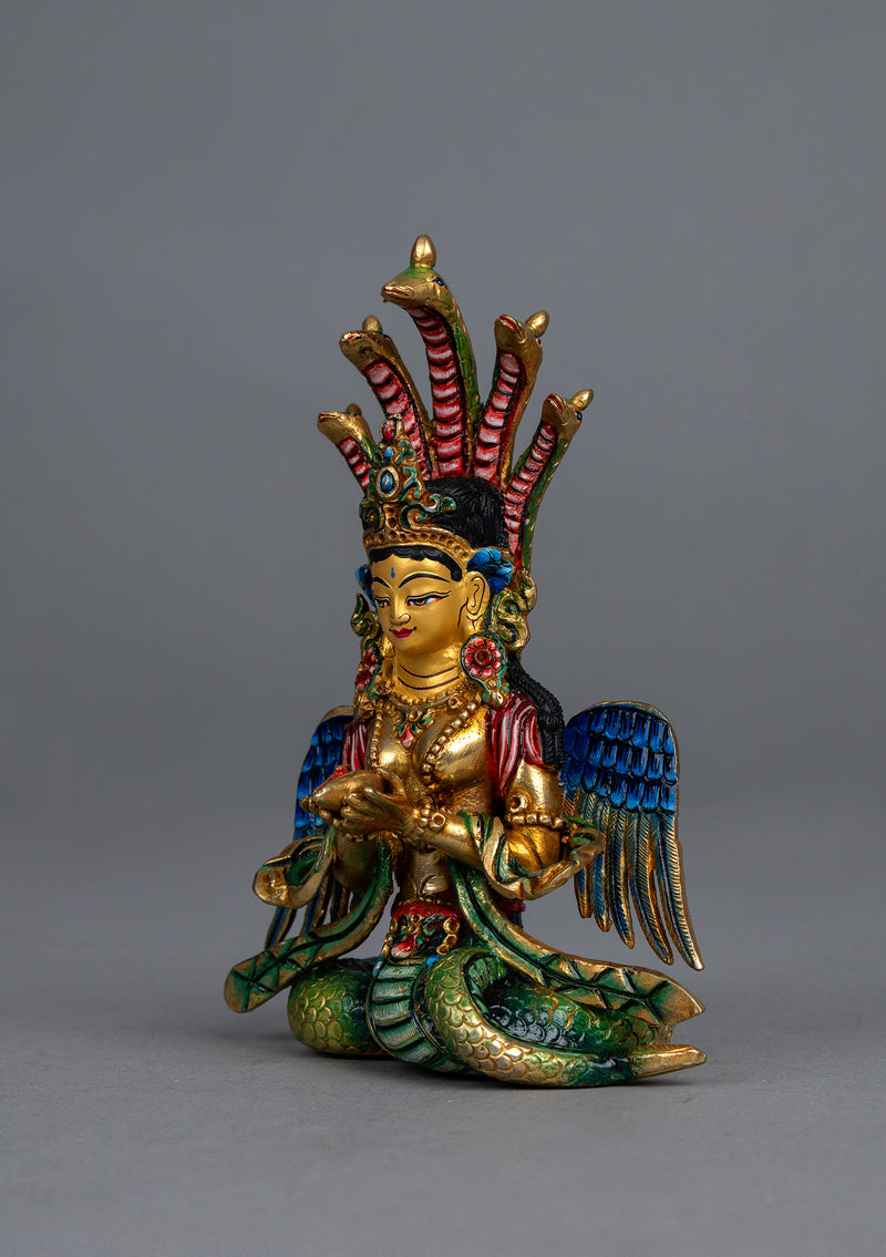 Handpainted Gold Plated Nagakanya Statue