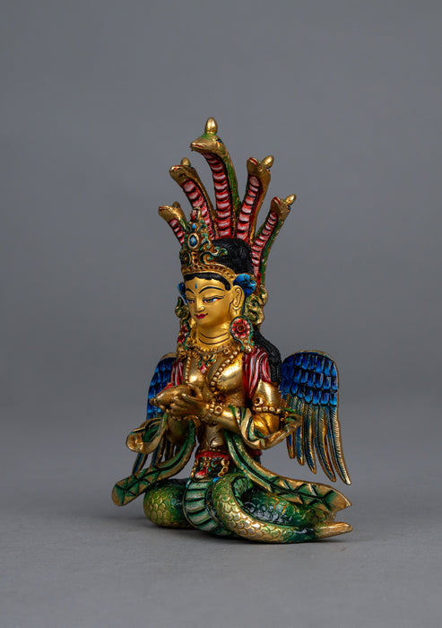 Handpainted Gold Plated Nagakanya Statue
