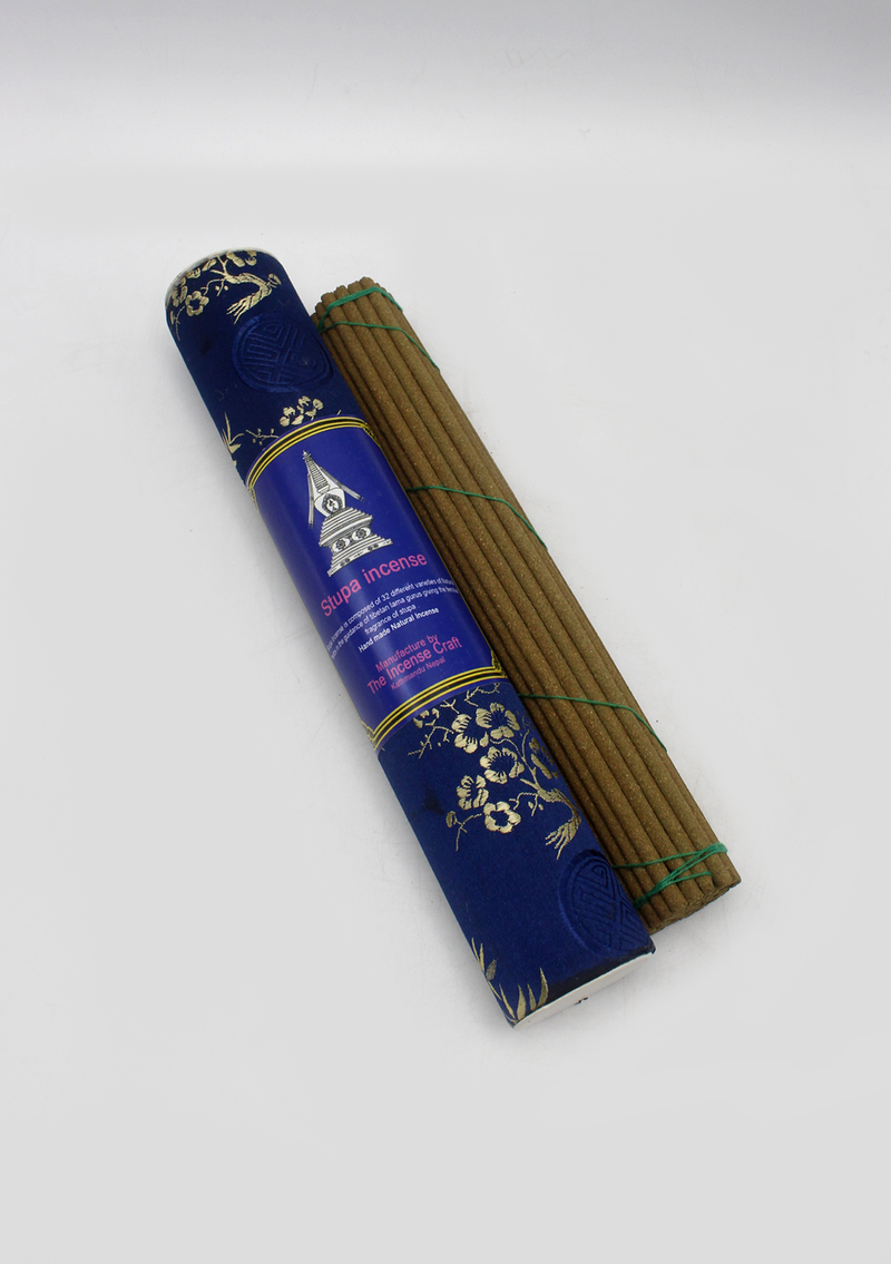 Stupa Tibetan Brocade Tube Incense