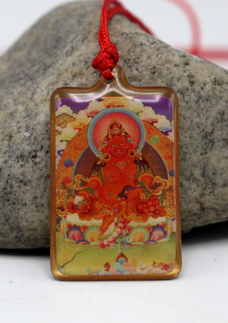 Zambala  Deity Printed Buddhist Pendant