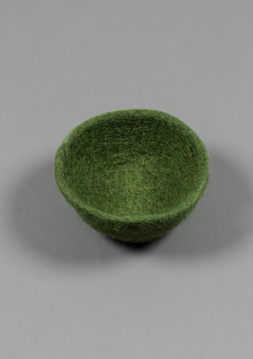 Handcrafted Mixed Color Nepal Felt Bowls 4"