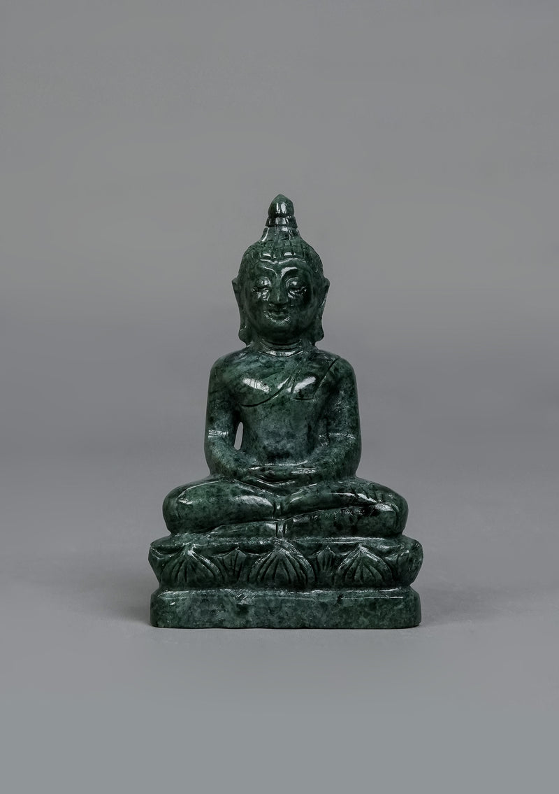 Mini Jade Stone Thai Buddha Statue