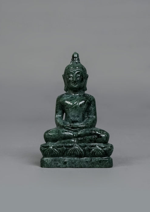 Mini Jade Stone Thai Buddha Statue