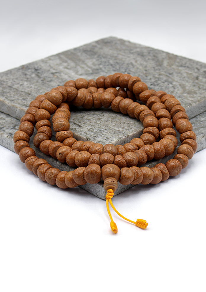 Bodhi Seed  Cut  Natural Tibetan Prayer Mala