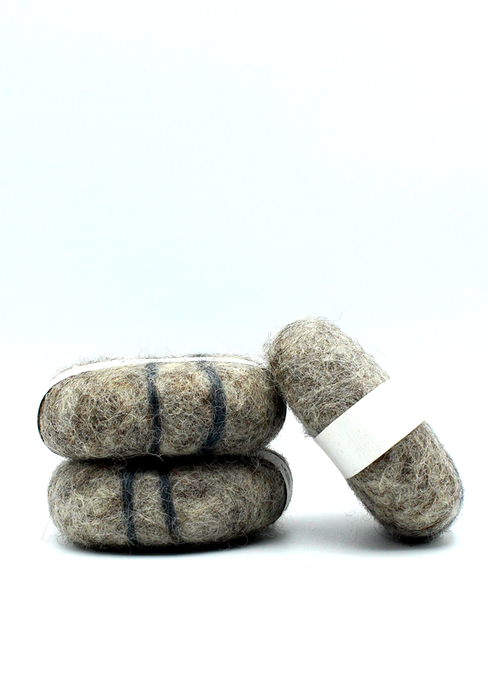 Kali Gandaki Palma Rosa Felted Herbal Soap