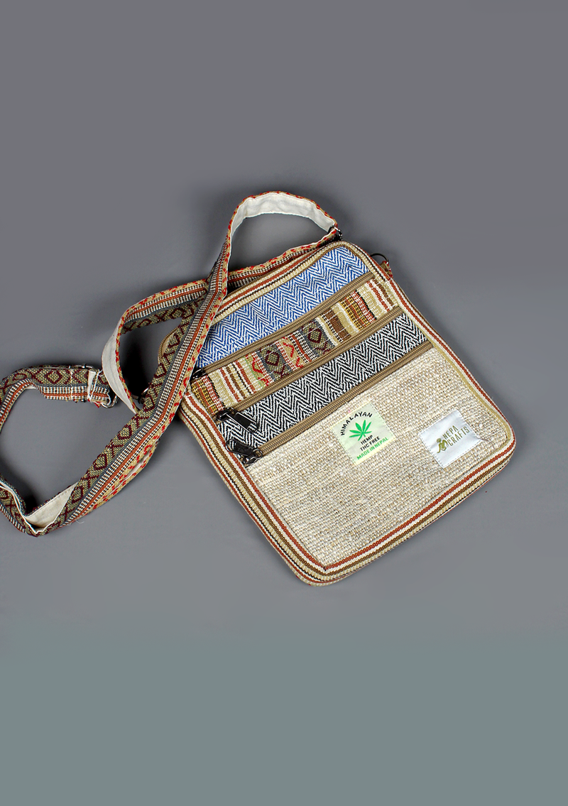Hemp  Travel Passport Cross-Body Bag