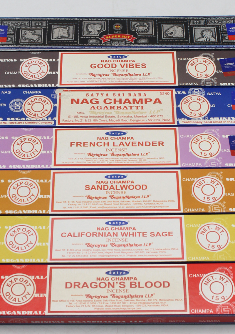 Satya Incense Gift Set Pack of 7, 15 gm each