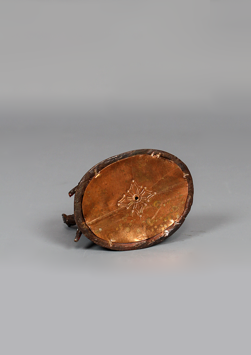 Copper  Oxydized Ganesha Statue 3.6" H