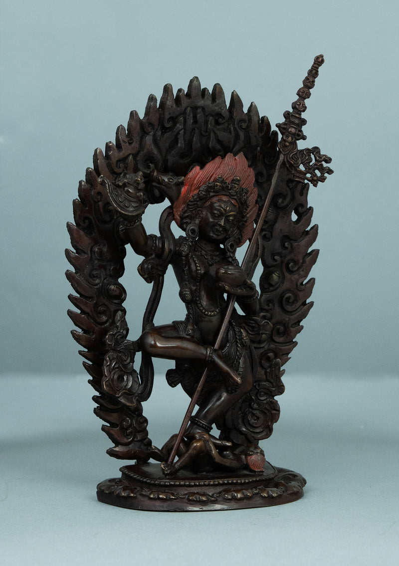 Copper Oxidized Vajrabarahi Statue