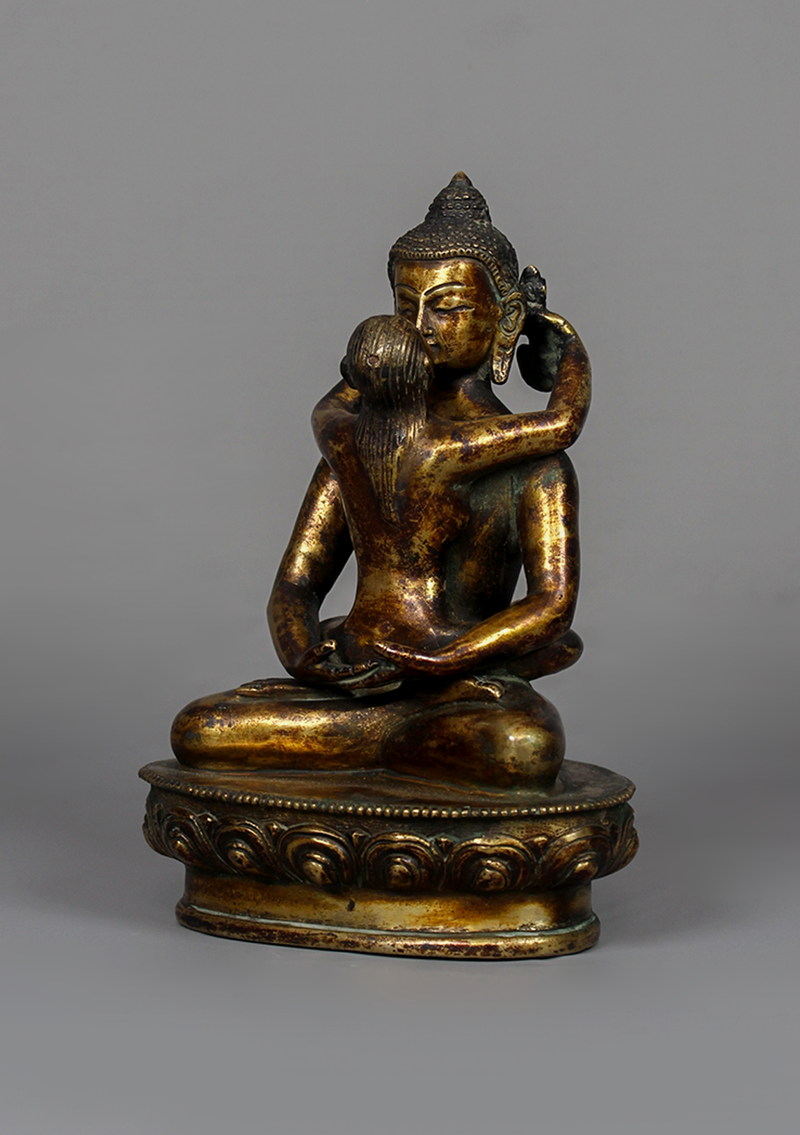 Antique Style Samantabhadra Statue 7.5" H