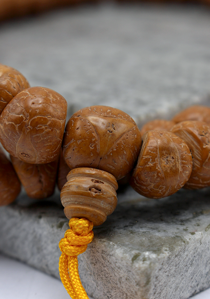 Bodhi Seed  Cut  Natural Tibetan Prayer Mala