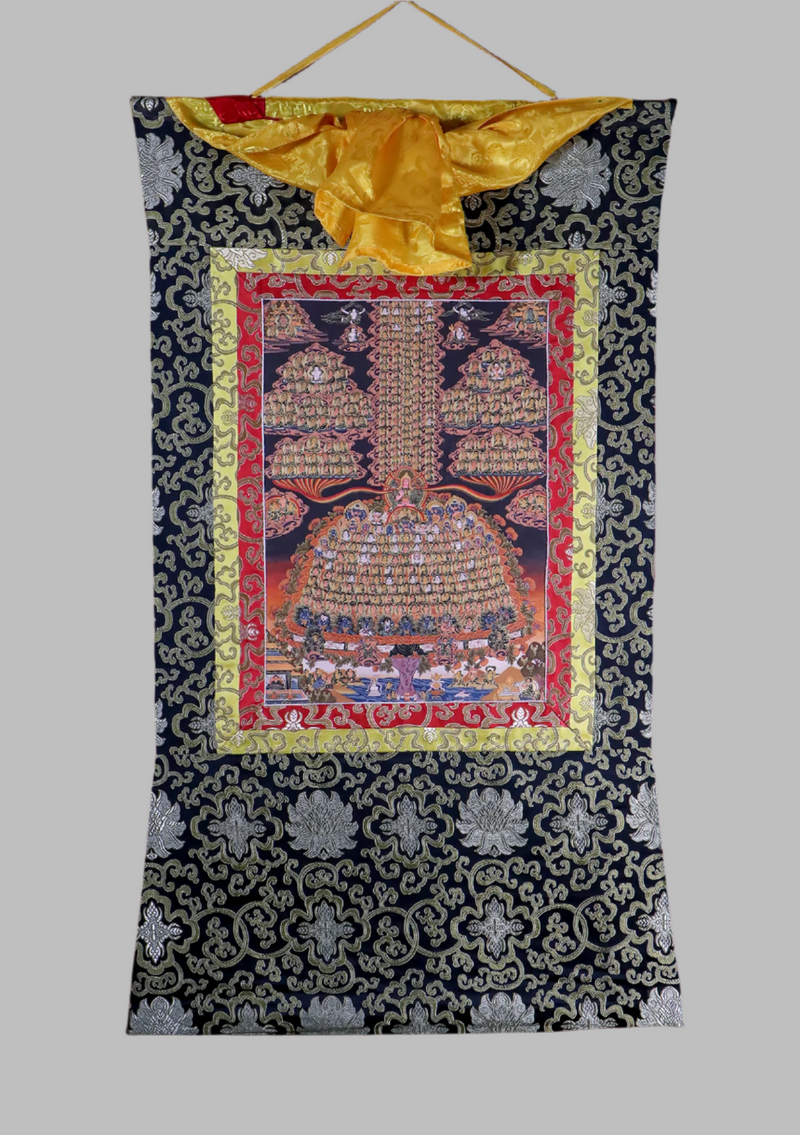 Refuge Tree Brocade Thangka Painting
