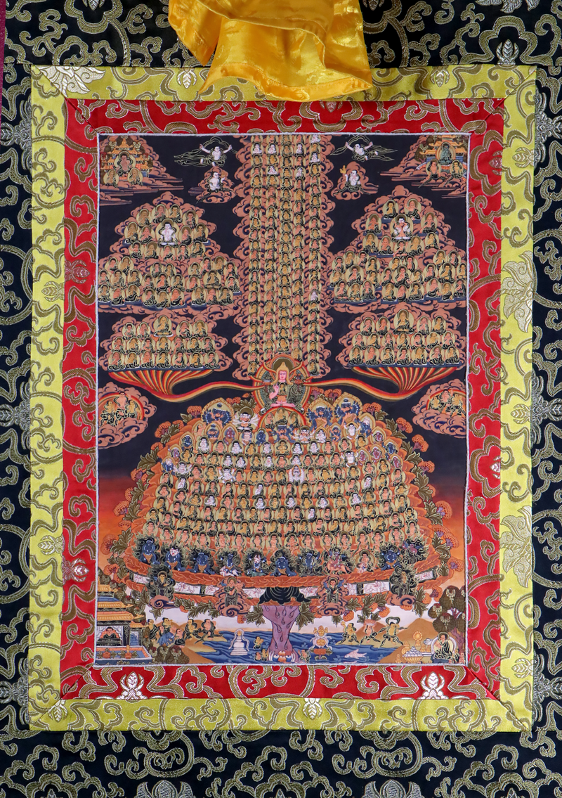 Refuge Tree Brocade Thangka Painting
