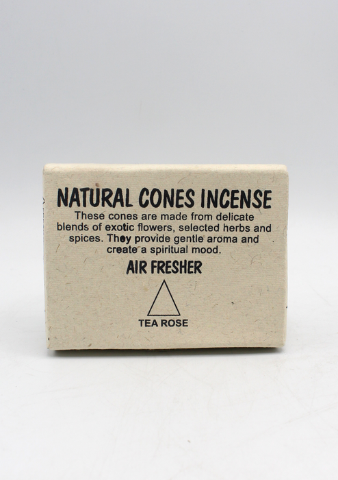 Tea Rose Tibetan Natural Cone Incense