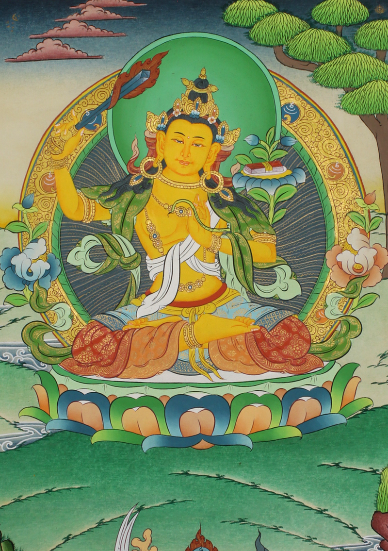 Manjushree Thangka Painting