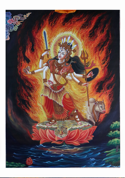 Rudrayani Astamatrikas Tantric Buddhist practices Pauba Painting