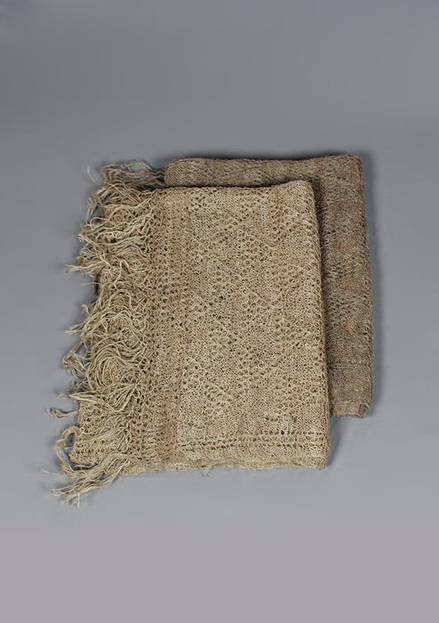 Pure Nettle Fiber Woven Texture Shawl