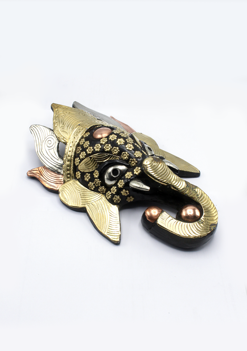 Hand Painted Ganesh Wall Hanging Mask