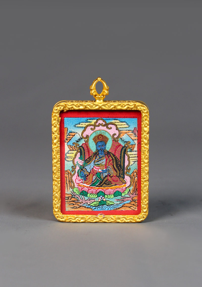Guru Rinpoche Thangka Amulet Pendant