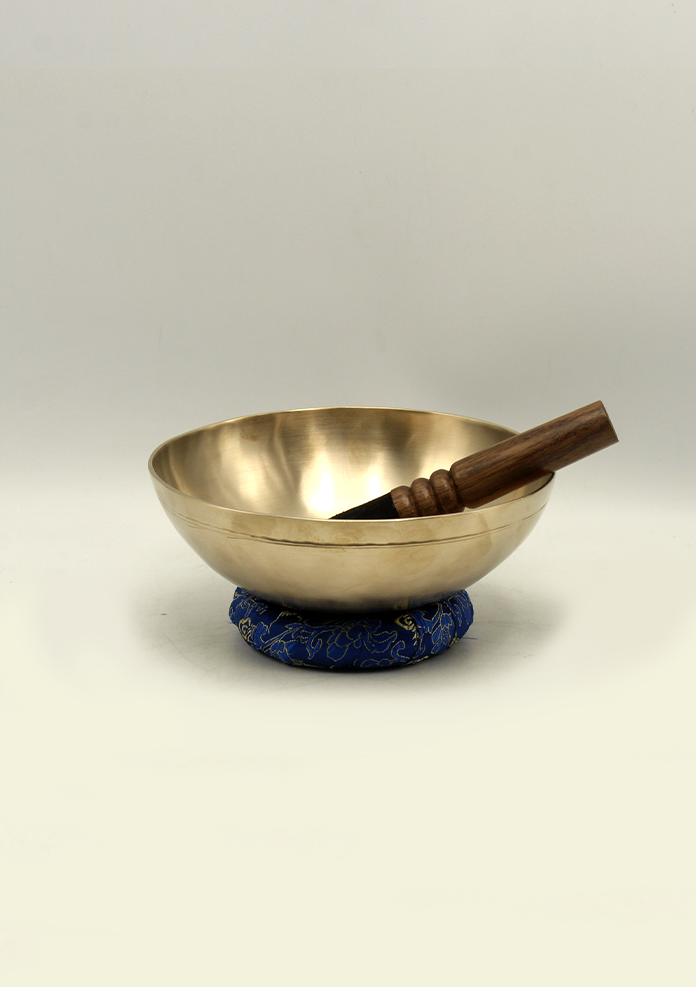 Zen  Meditation Flat  Singing Bowl 6.6"