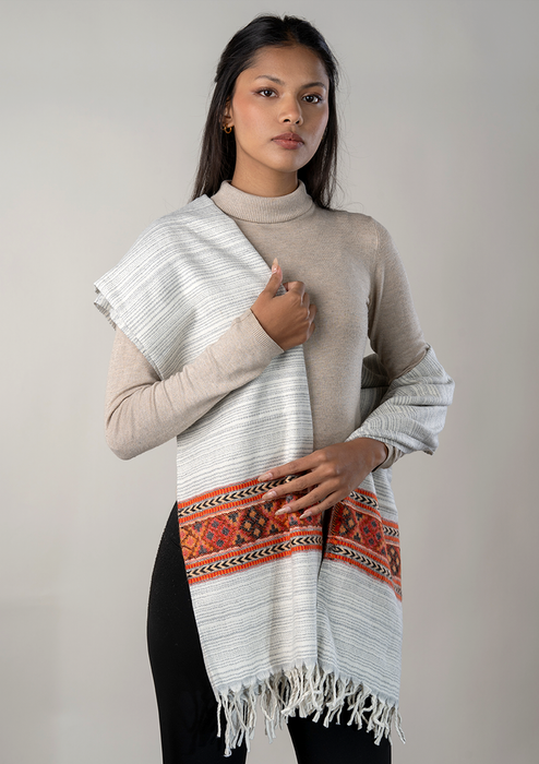 Hand loomed Woolen Shawl Nazakat