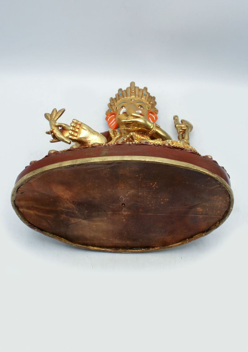 Ganesha 24 KG Gold Copper Statue 12"H SHREE GANESH