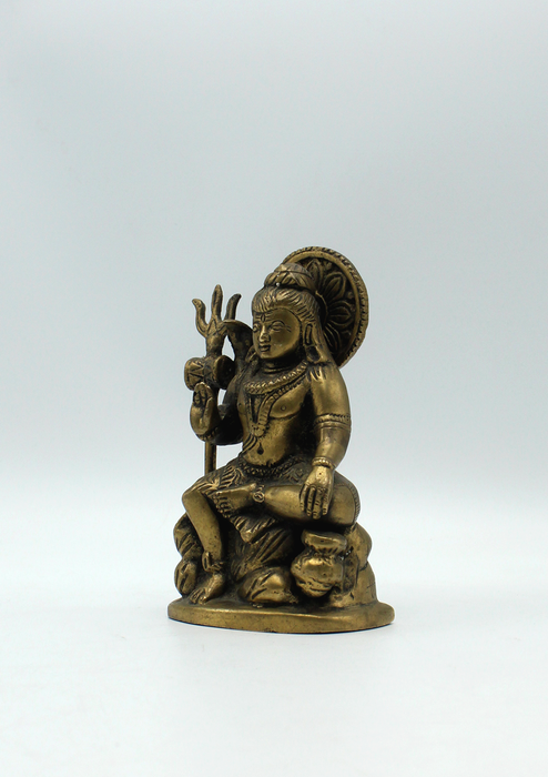 Brass  Shiva Statue 5" H