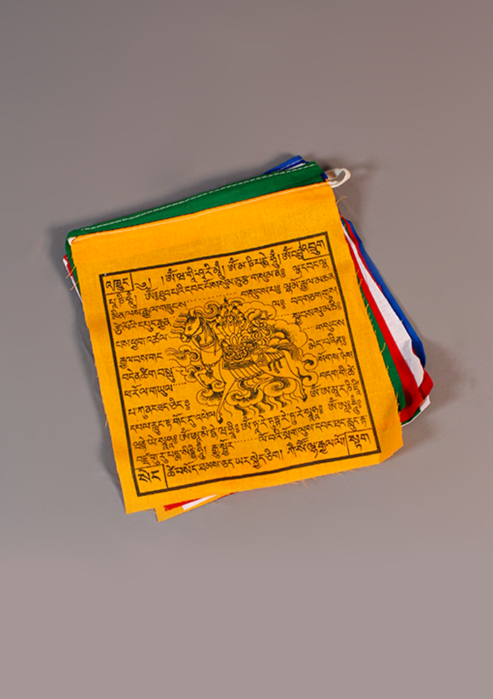 100% Cotton Windhorse Prayer Flags Large