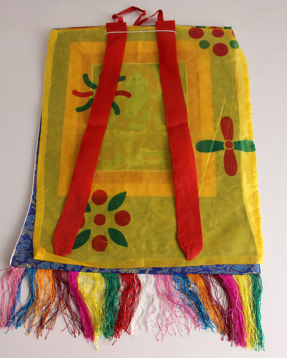 Tara Embroidered Silk Brocade Fabric Thangka