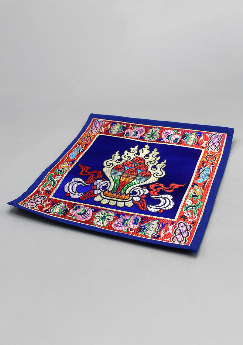 Tibetan Buddhist Brocade Norbu, Wish Fulfilling Jewel Altar Place-mat