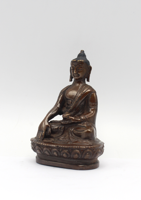 Copper Mini Shakyamuni Buddha Statue 3" H