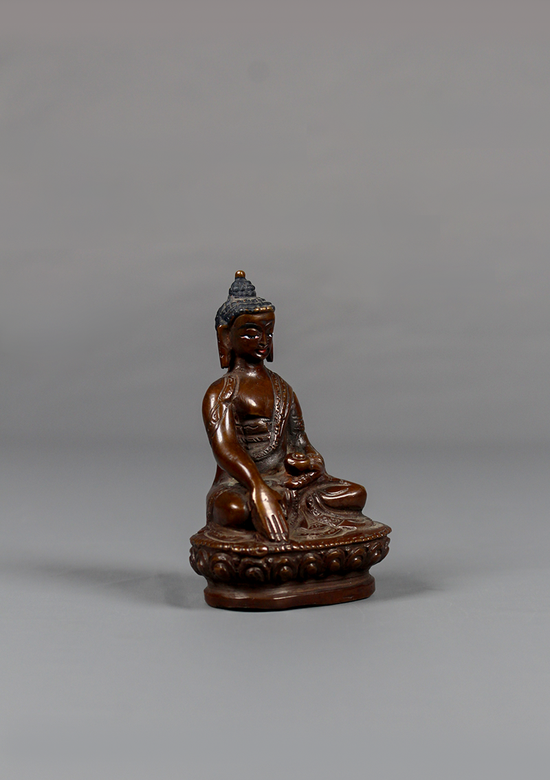 Copper Shakyamuni Buddha Statue 3.25"