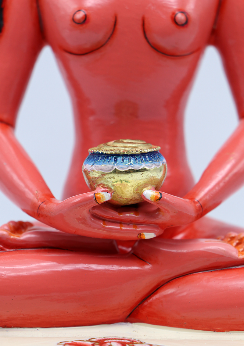 Hand-Painted Amitabha Buddha Statue 8.5"H
