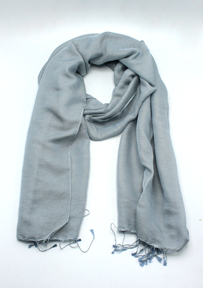 Grey Water Pashmina Shawl