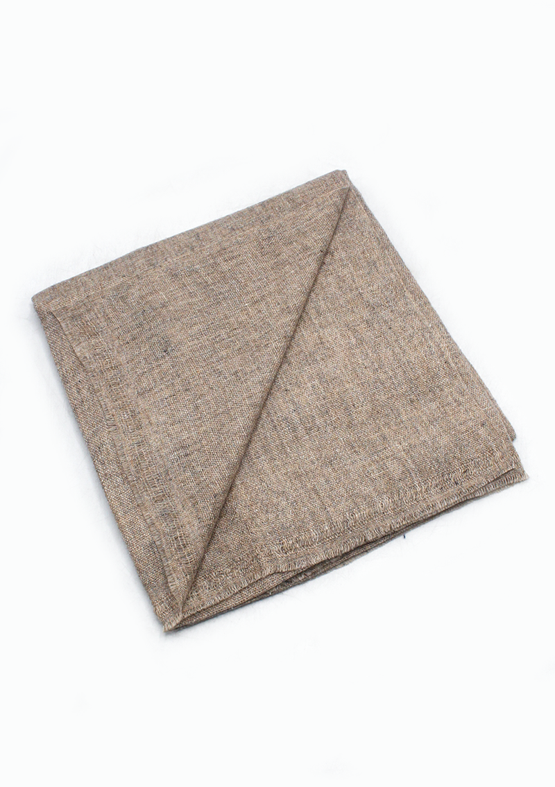 Gray Mix Wool Cashmere Shawl