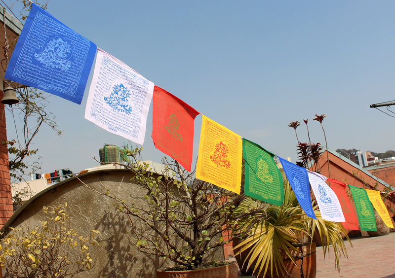 Green Tara Prayer Flags set