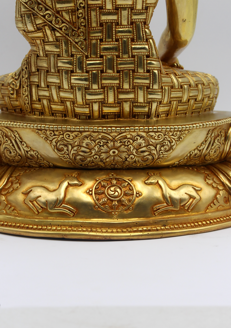Masterpiece 24 K Gold Shakyamuni Buddha Statue
