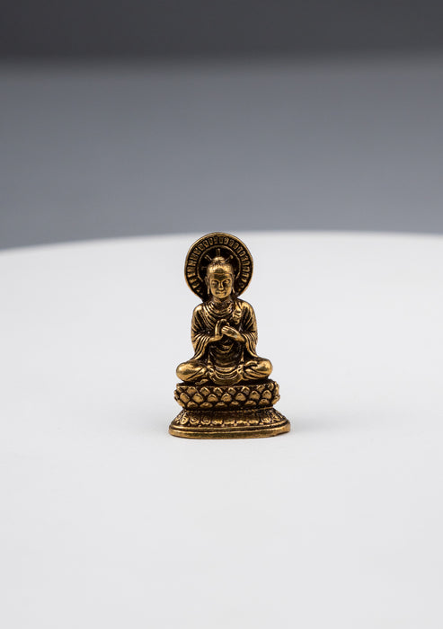 Brass Mini Buddhist Deities Statue 1"