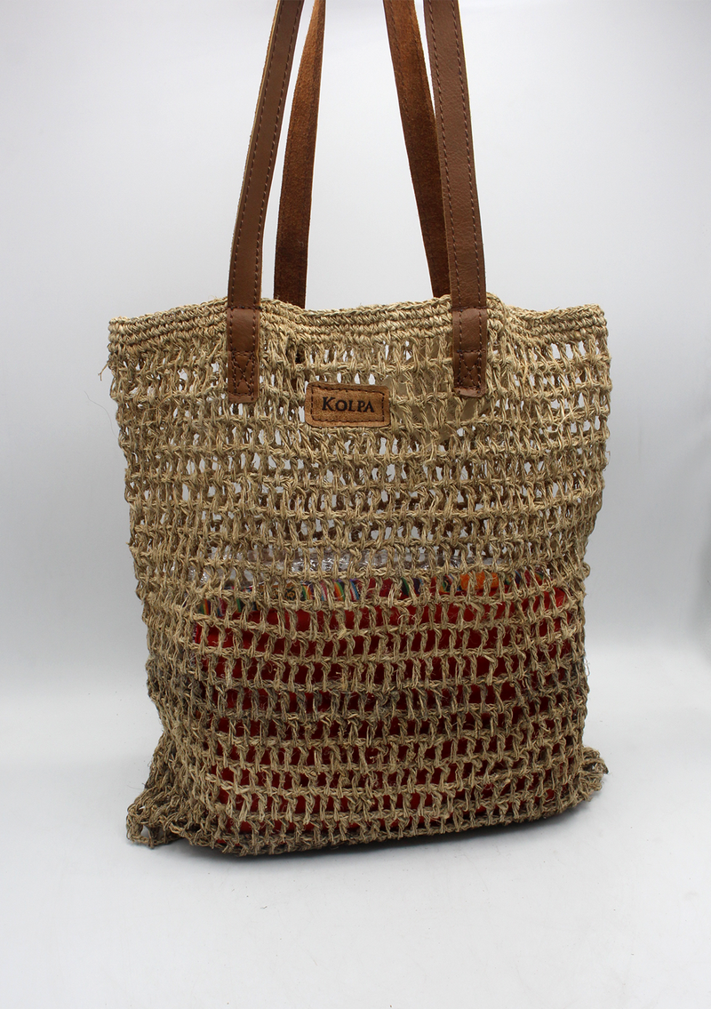 Handmade Fairtrade Hemp 4 Corner Bag - Jholi