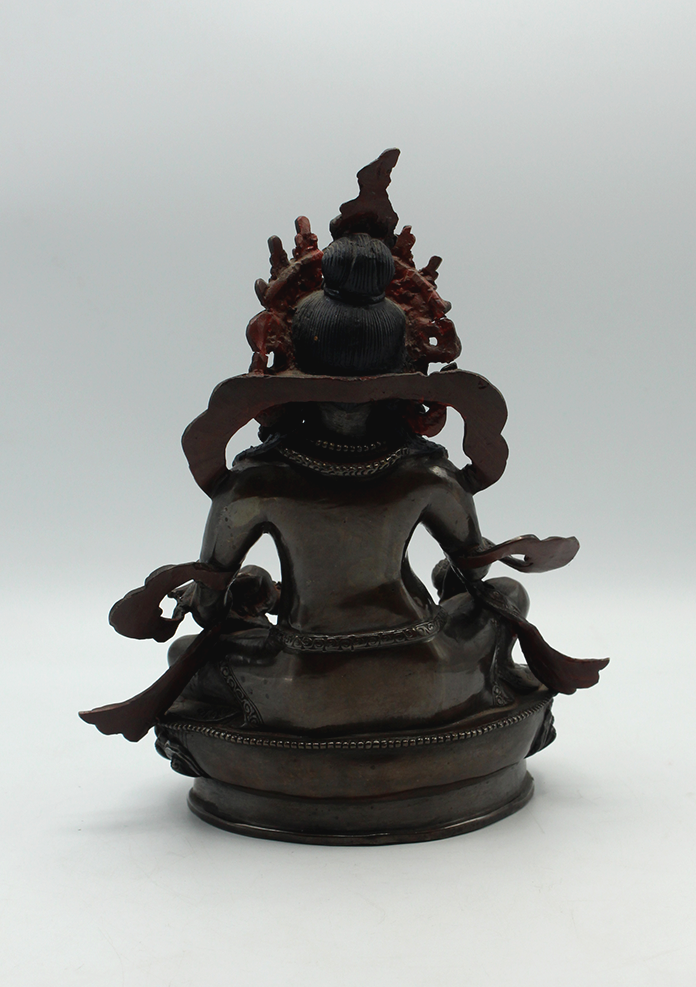 Kubera Oxydized Copper Fine Quality Jambhala Statue