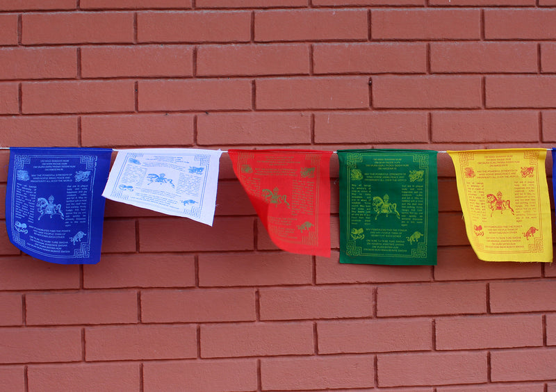 English Windhorse Prayer Flags