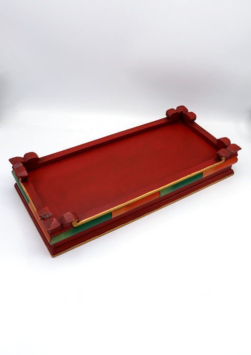 Handcrafted Buddhist Ritual Tibetan Tray 18"