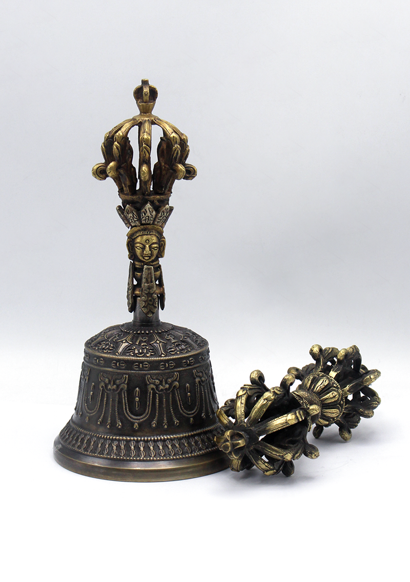 Tibetan Buddhist Meditation Bell and Dorjee Set